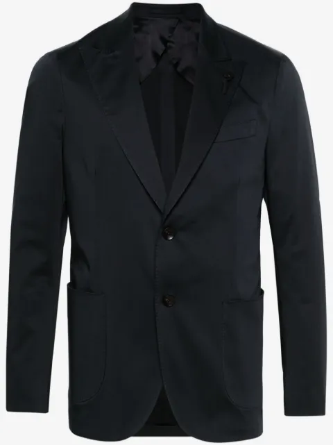 Lardini single-breasted cotton blazer