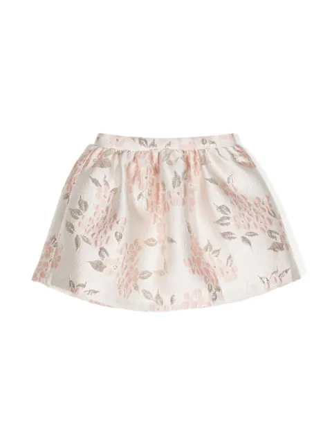 Hucklebones London falda con motivo floral en jacquard