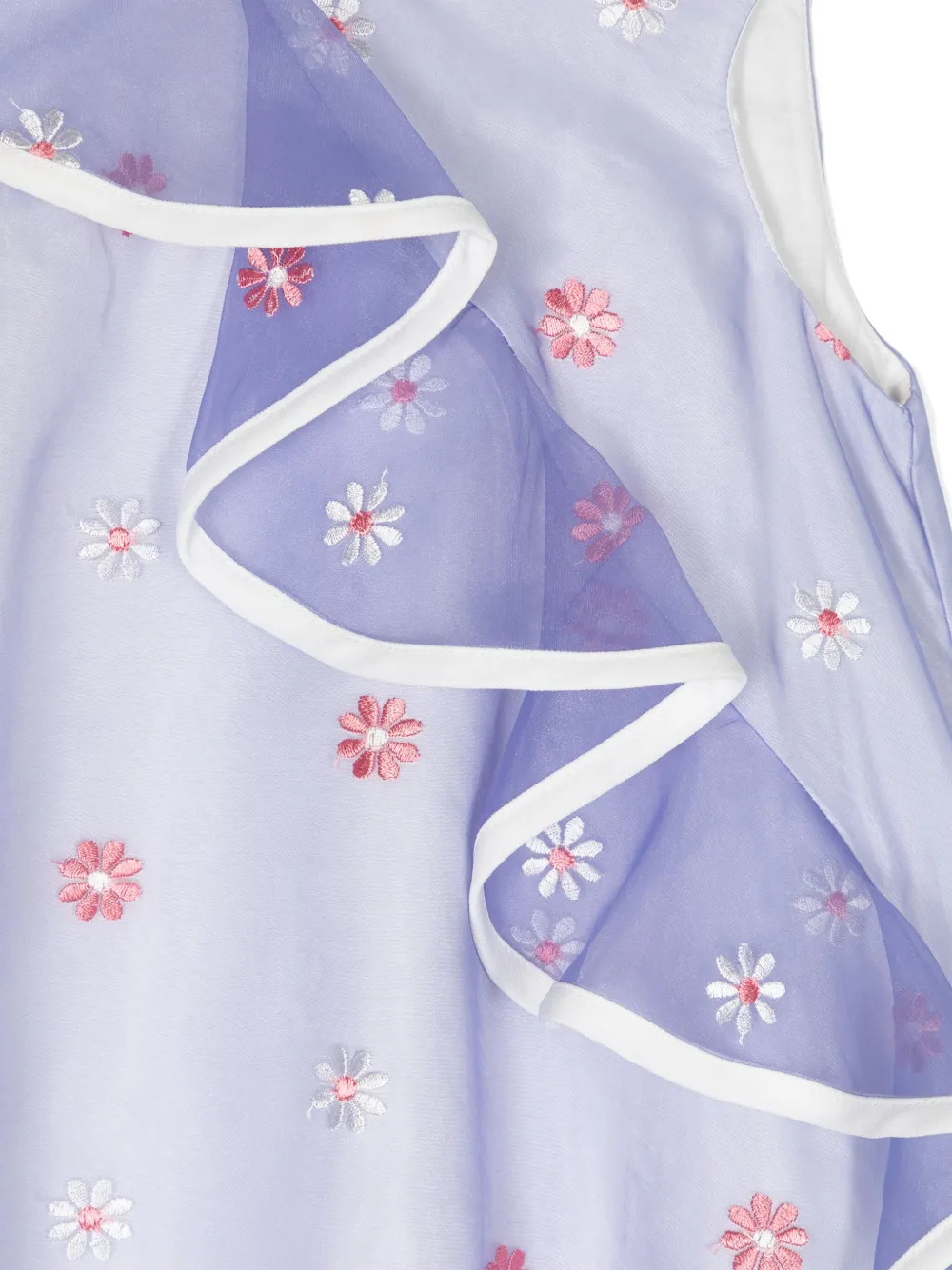 Hucklebones London Jurk met geborduurde bloemen Paars