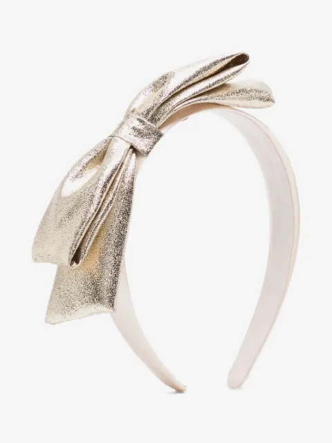 Hucklebones London طوق رأس ميتاليك بربطة