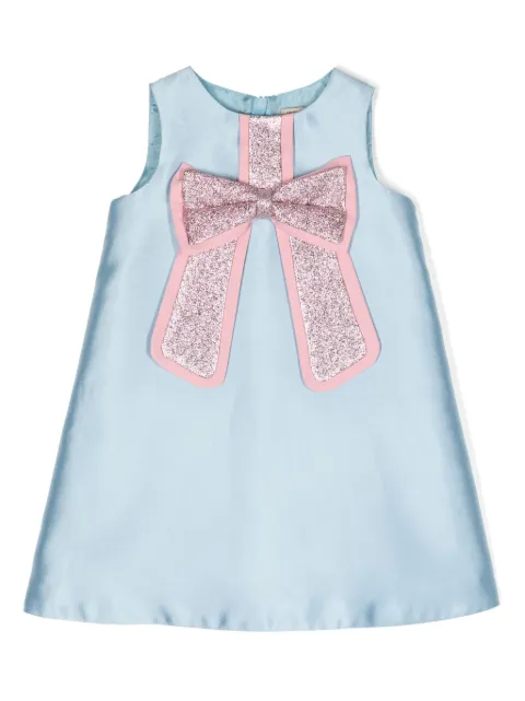 Hucklebones London vestido midi con detalle de moño