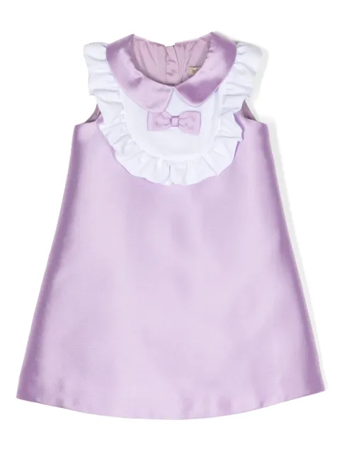 Hucklebones London vestido midi con detalle de volantes