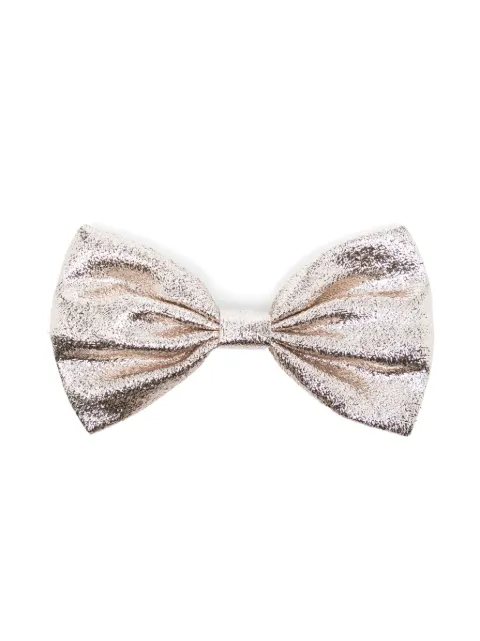 Hucklebones London metallic bow hair clip