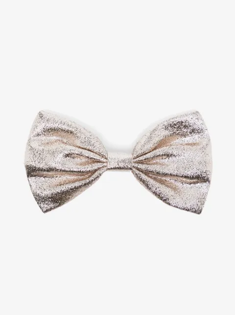 Hucklebones London metallic bow hair clip