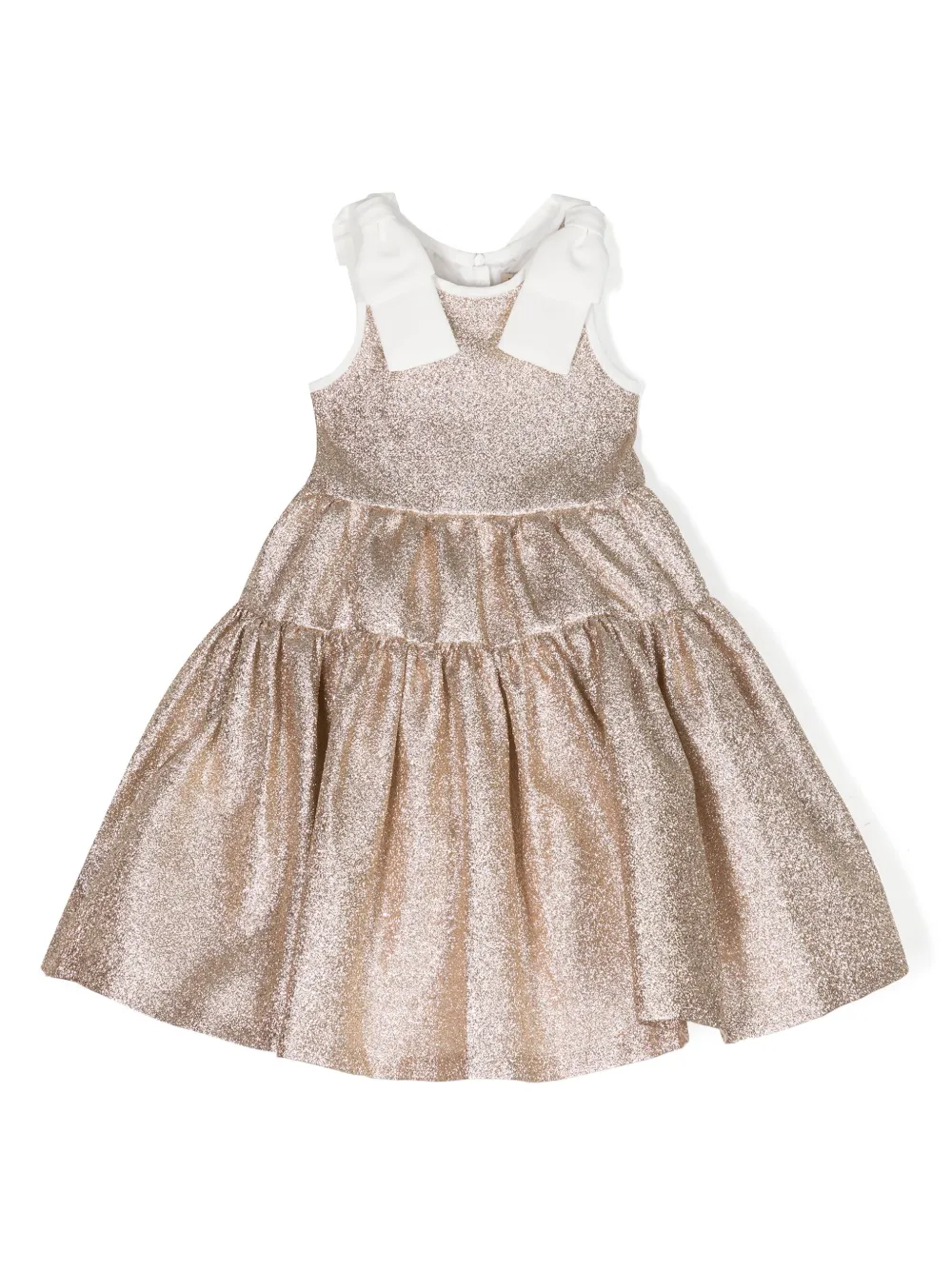 Hucklebones London Midi-jurk met strikdetail Goud