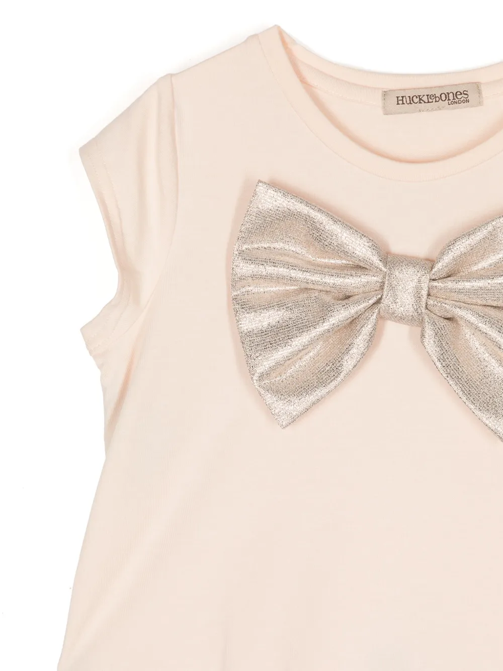 Hucklebones London T-shirt verfraaid met strik Roze