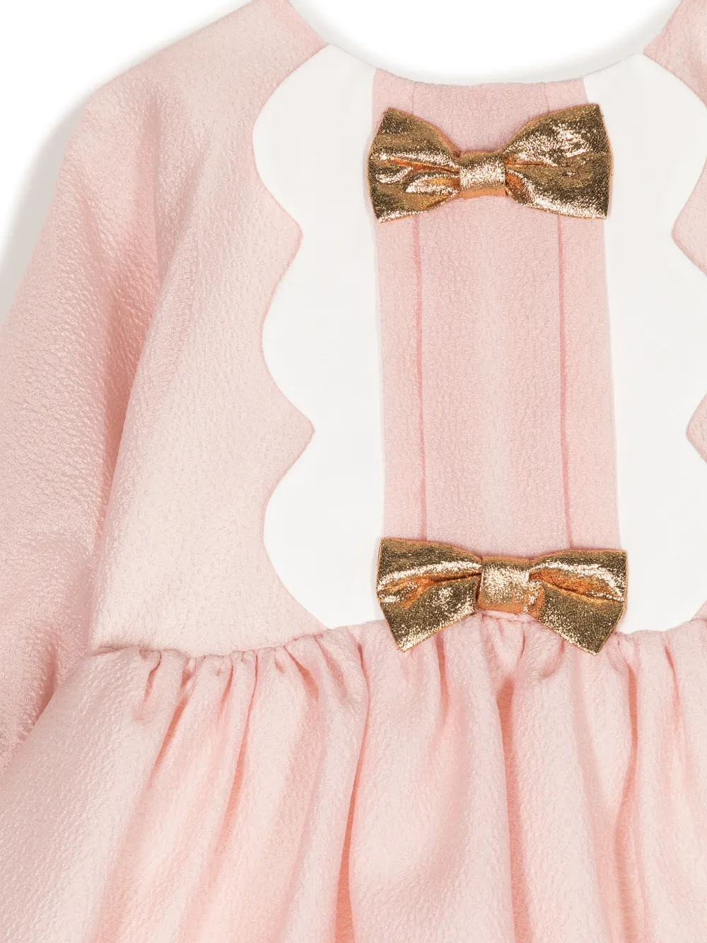 Hucklebones London Midi-jurk met strikdetail Roze
