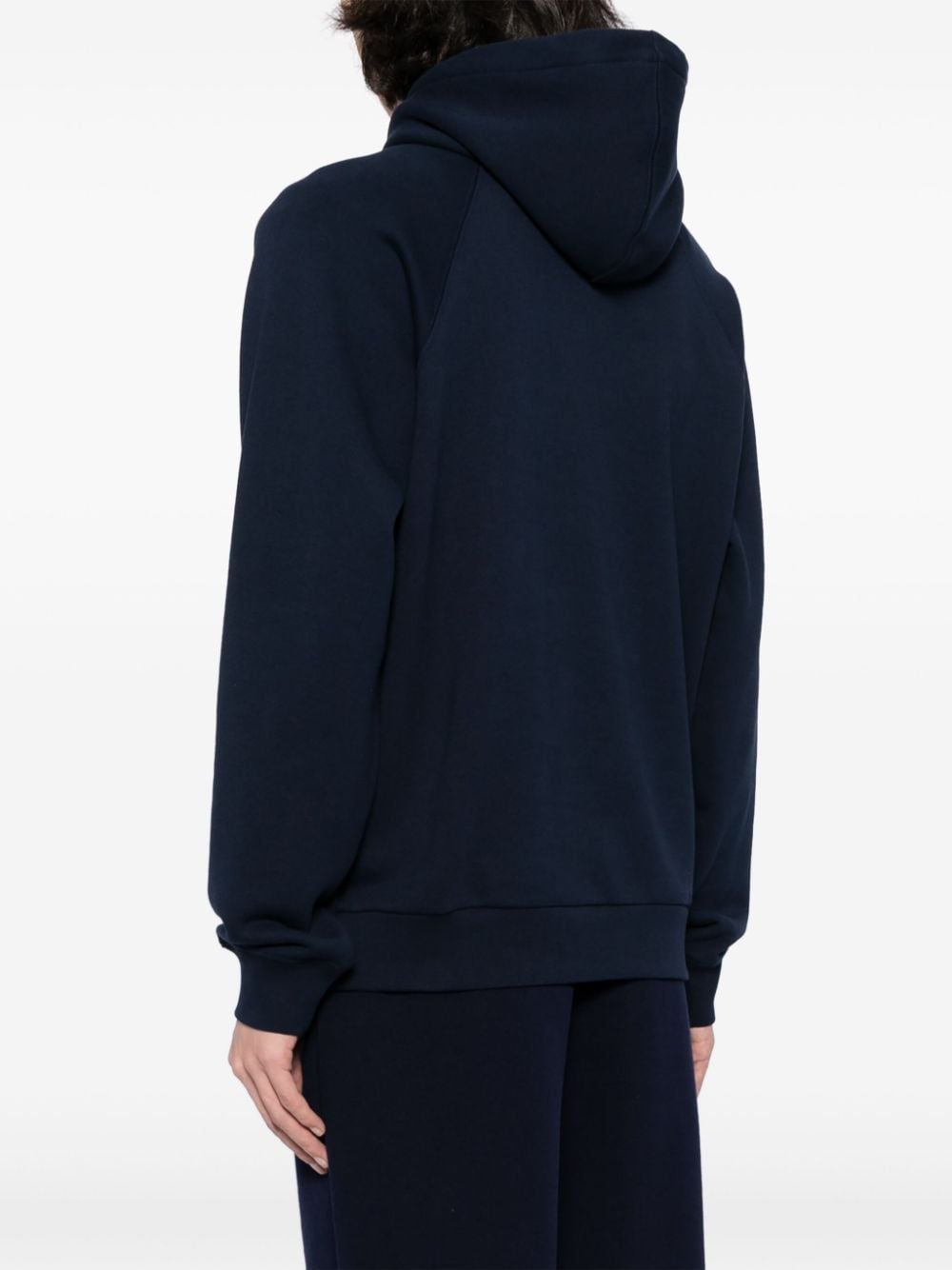 Lacoste Katoenen hoodie met geborduurd logo Blauw