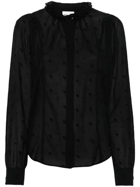 MARANT ÉTOILE Terzali floral-embroidered blouse