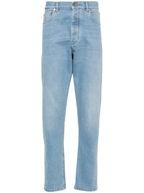 Brunello Cucinelli logo-patch jeans