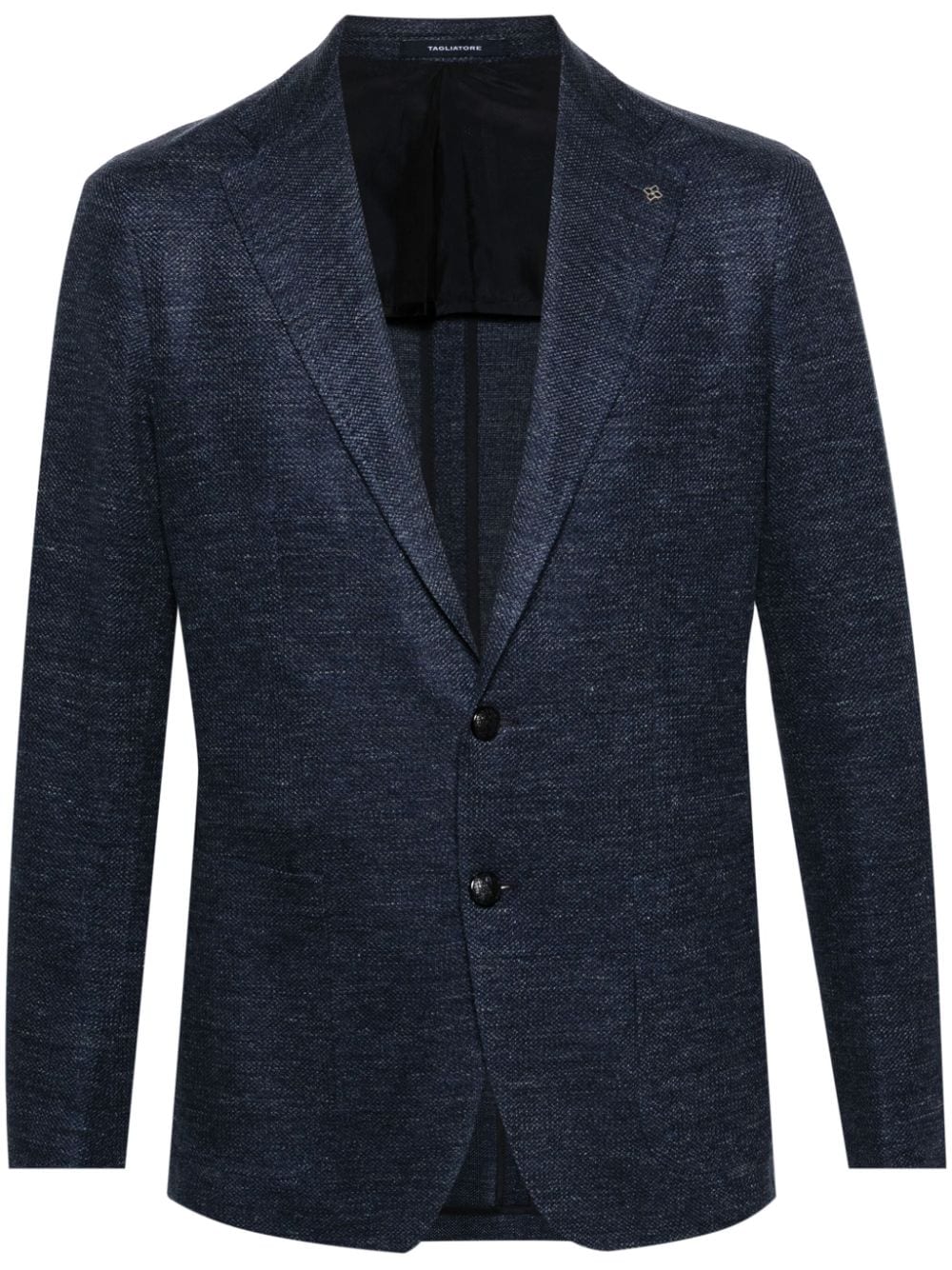 TAGLIATORE TEXTURED SINGLE-BREASTED BLAZER