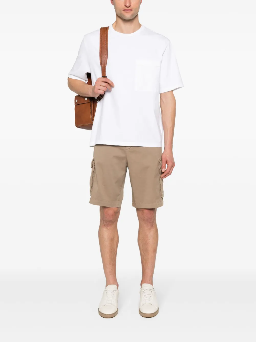 Brunello Cucinelli twill cargo shorts - Bruin