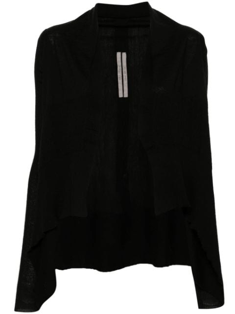 Rick Owens Short Wrap virgin wool cardigan