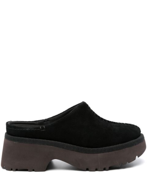 UGG New Heights 50mm suede clogs