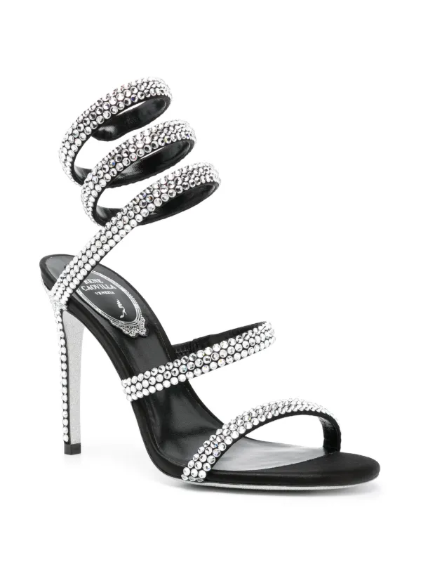 René Caovilla Cleo 105mm rhinestone-embellished Sandals