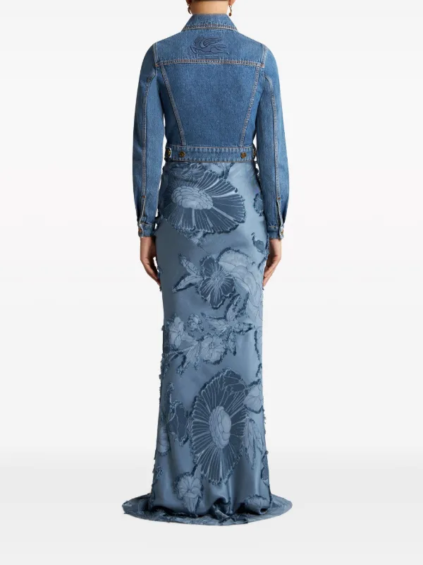 ジャケット ETRO Woman Jacket Blue WRCA007099TUEG0 B3895 DIAGONAL JACQUARD JACKET | Jackets | ETRO