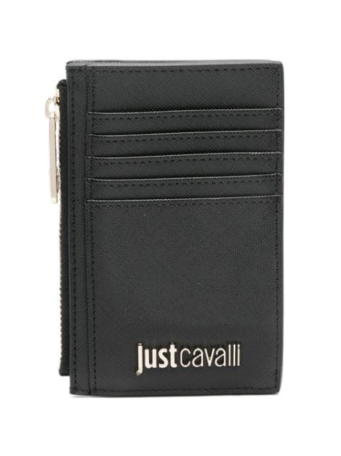 Just Cavalli logo-lettering leather wallet