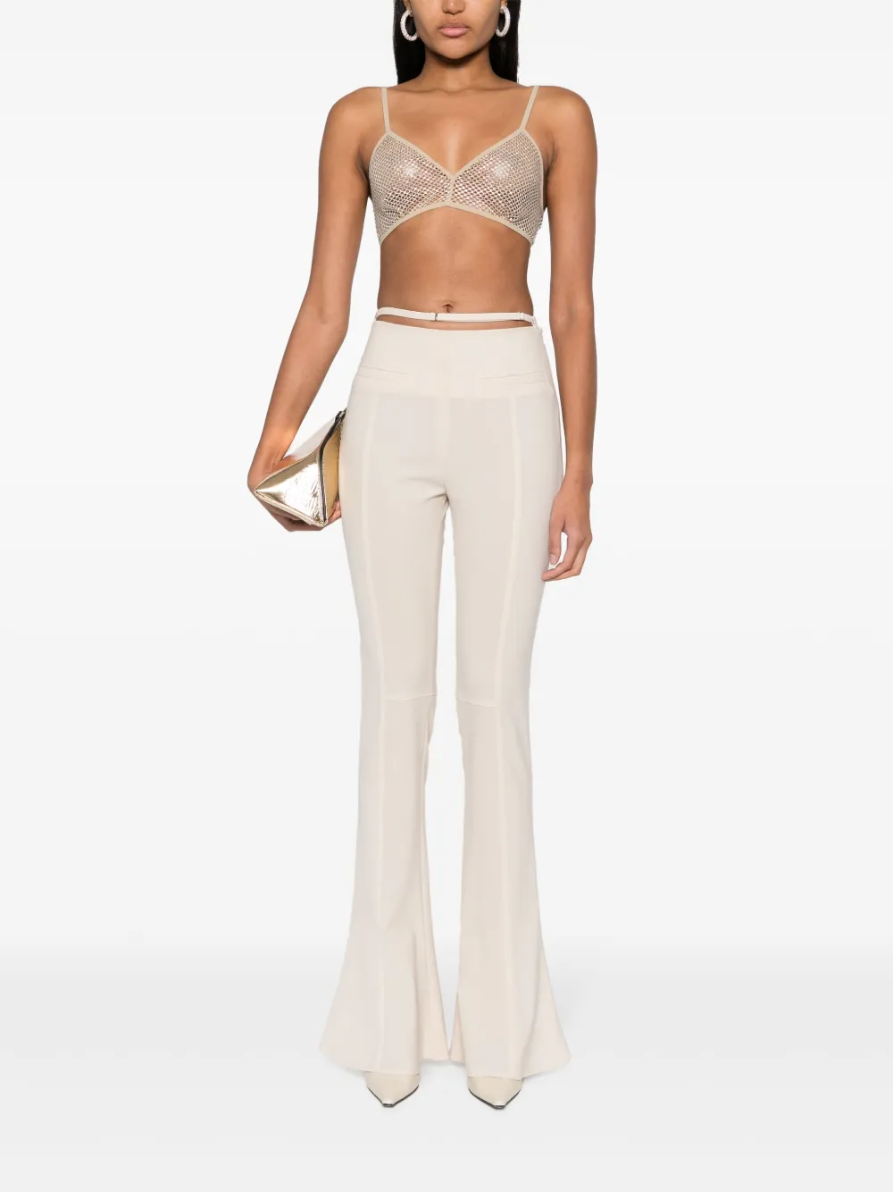 Genny mesh bra top - Beige