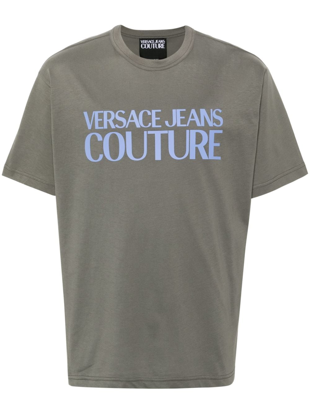 Versace Jeans Couture T-shirt met logo Grijs