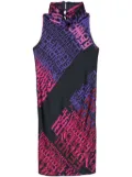 Fendi Pre-Owned 2000s logo-print silk dress - Pink