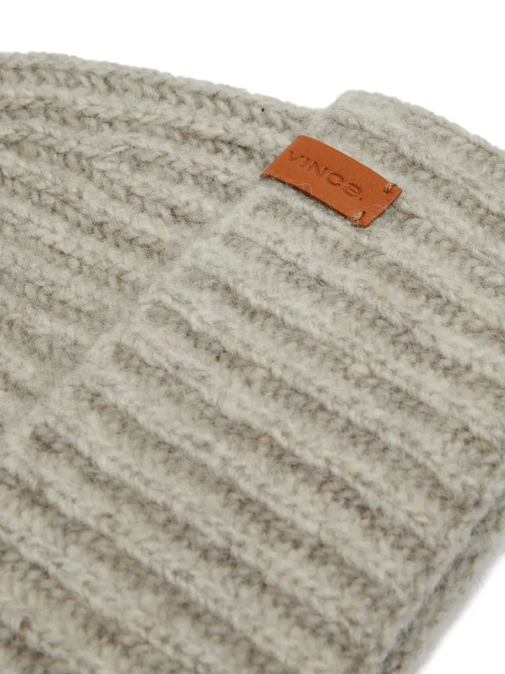 Vince Donegal ribbed beanie - Grijs