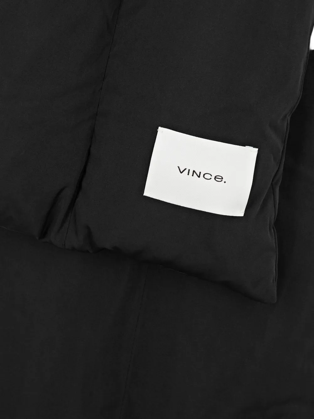 Vince Packable puffer scarf - Zwart