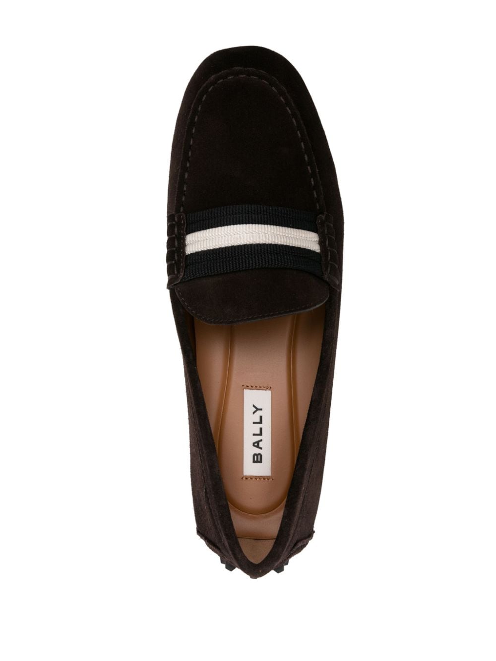 Shop Bally Kansan Suede Loafers In Brown