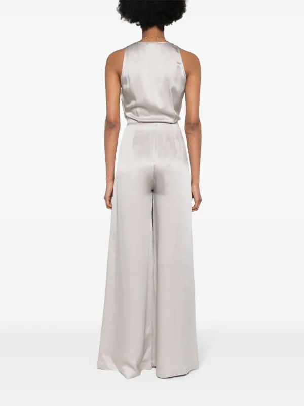 Elisabetta Franchi body-chain Crepe Jumpsuit | Neutrals