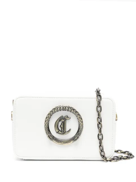 Just Cavalli bolsa crossbody con placa del logo