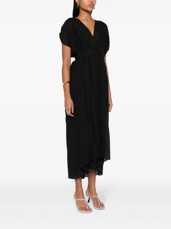 fabiana filippi pleated dress Fabiana Filippi Woman Midi dress Black Size M Polyester