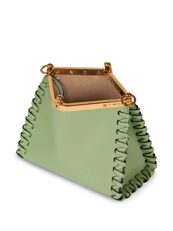 【ETRO】ヴェラ スモール ウーブン バッグ【関税送料込】 ETRO Small Vela Shoulder Bag | Green | FARFETCH