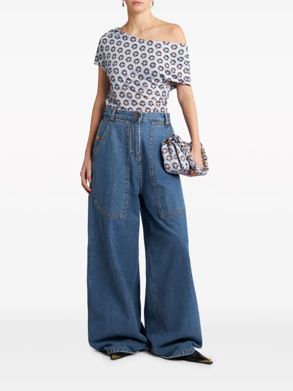 Tシャツ・カットソー ETRO Women Tops WRMA0006 AK788S8290 Grey Women's cotton T-shirt wrma0005ak787 White | Caposerio.com