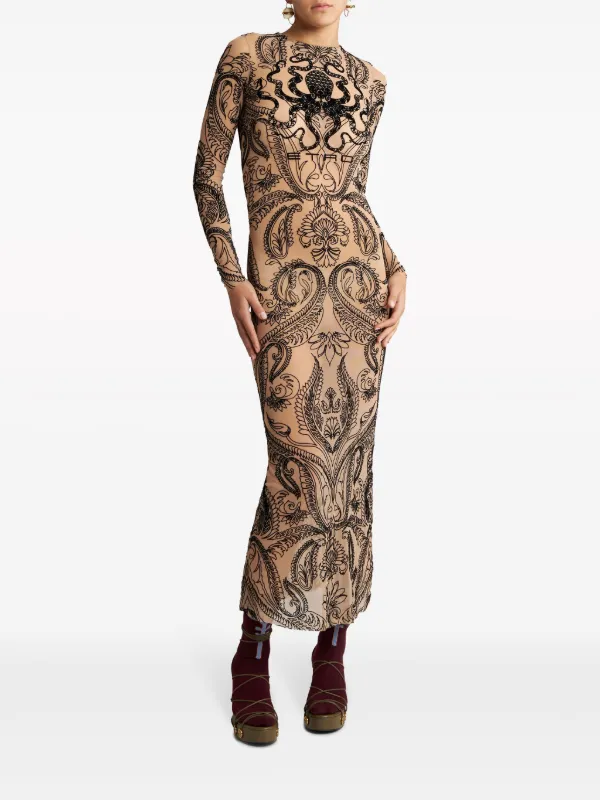ワンピース ETRO SS25 Paisley dress (WRHA0195AV622 X0800) ETRO Cotton chemise dress with Paisley print | TheDoubleF