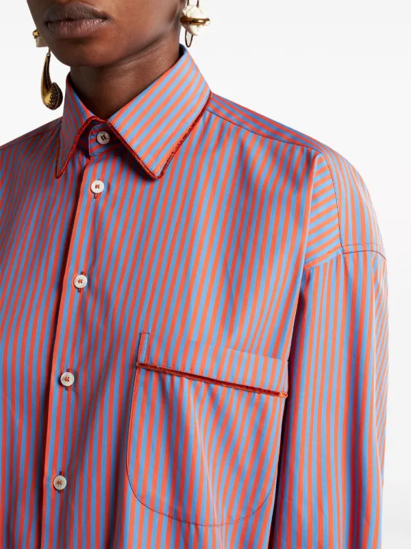 ETRO Striped Cotton Shirt - Farfetch