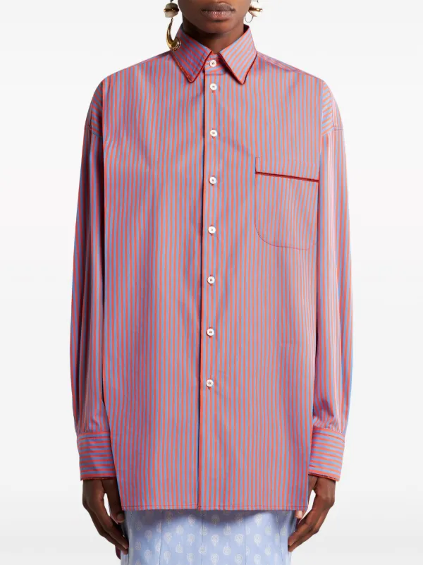 ETRO Striped Cotton Shirt - Farfetch