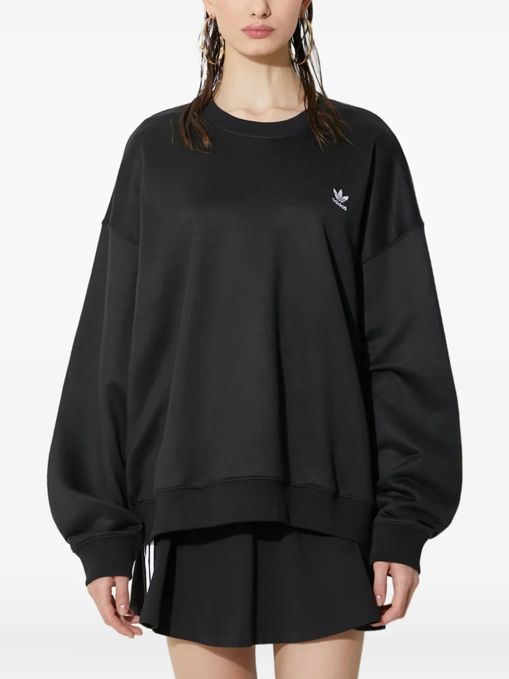 adidas embroidered-logo sweatshirt | Black | Image 1