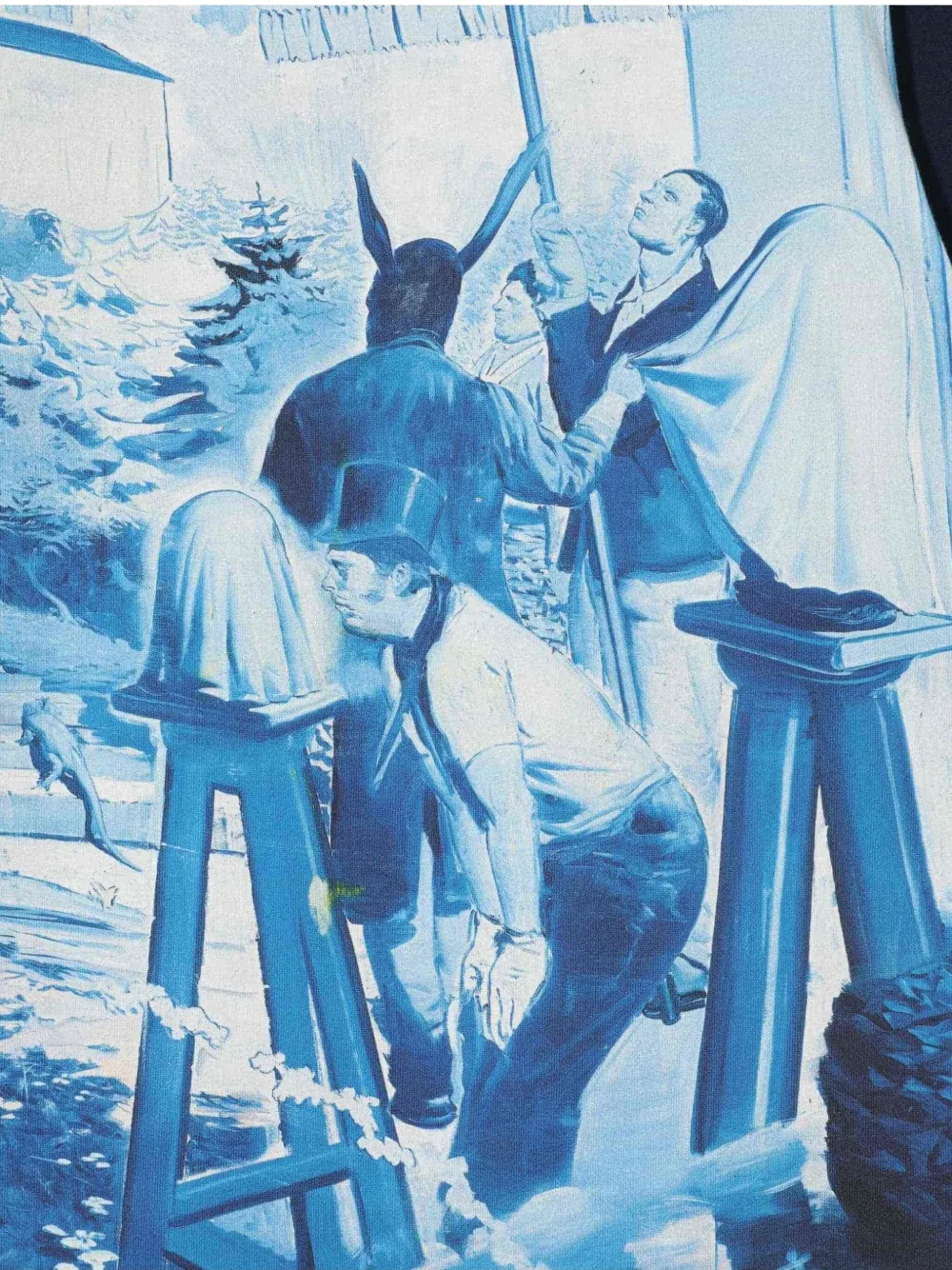 Undercover T-shirt met print Blauw