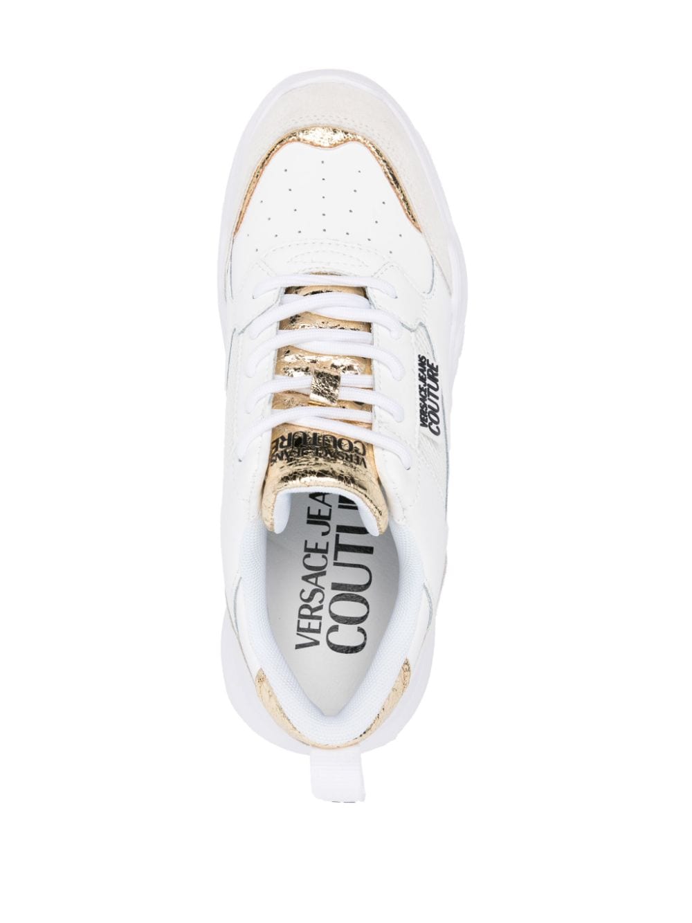 Shop Versace Jeans Couture Speedtrack Chunky Sneakers In White