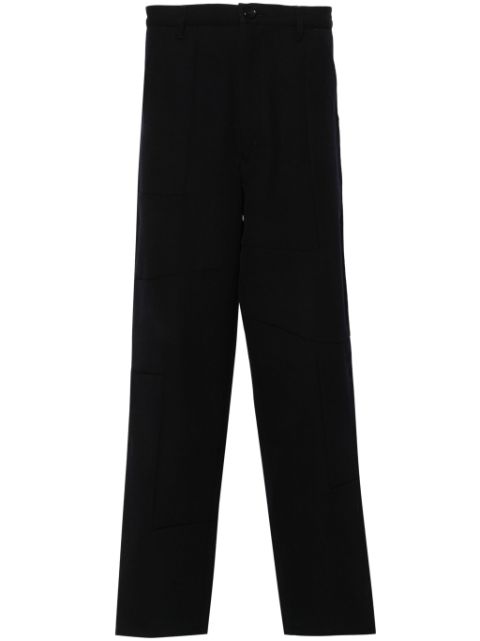 Comme Des Garcons Shirt panelled wool tapered-trousers Men