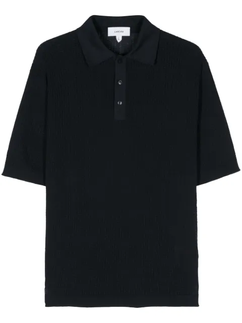Lardini playera tipo polo de tejido flojo
