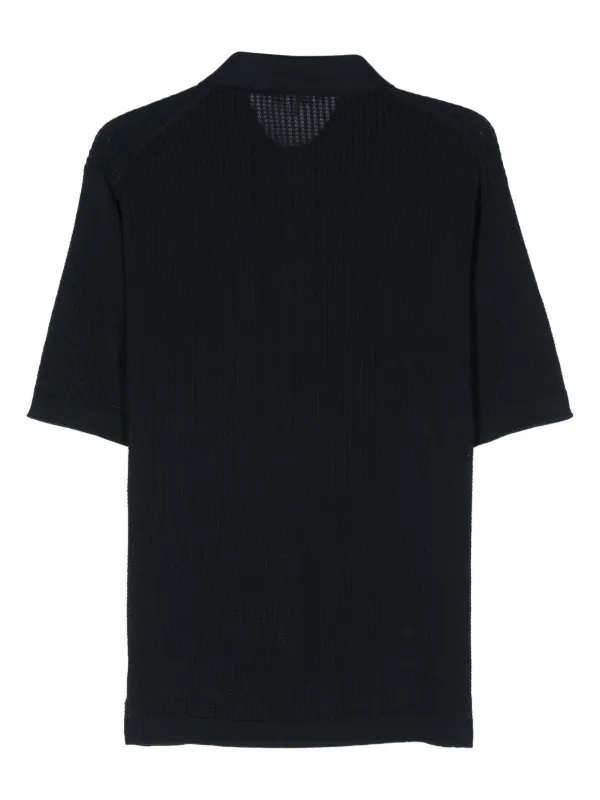 Lardini オープンニット ポロシャツ | ブルー | FARFETCH JP