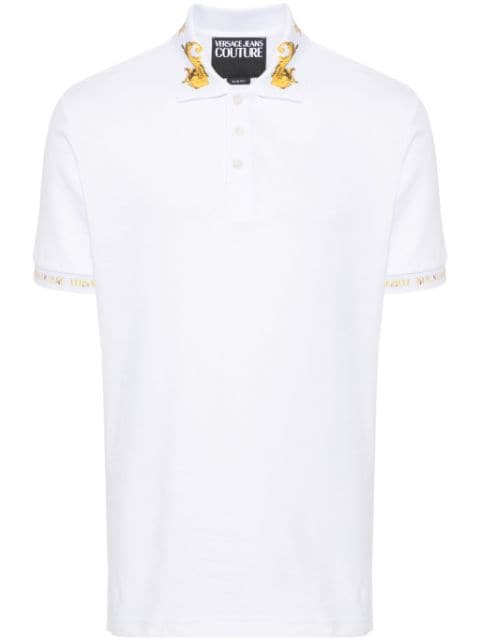 Versace Jeans Couture Watercolor Couture-print polo shirt