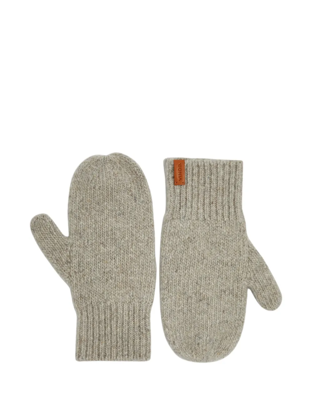 Vince Donegal Cashmere Mittens In Gray