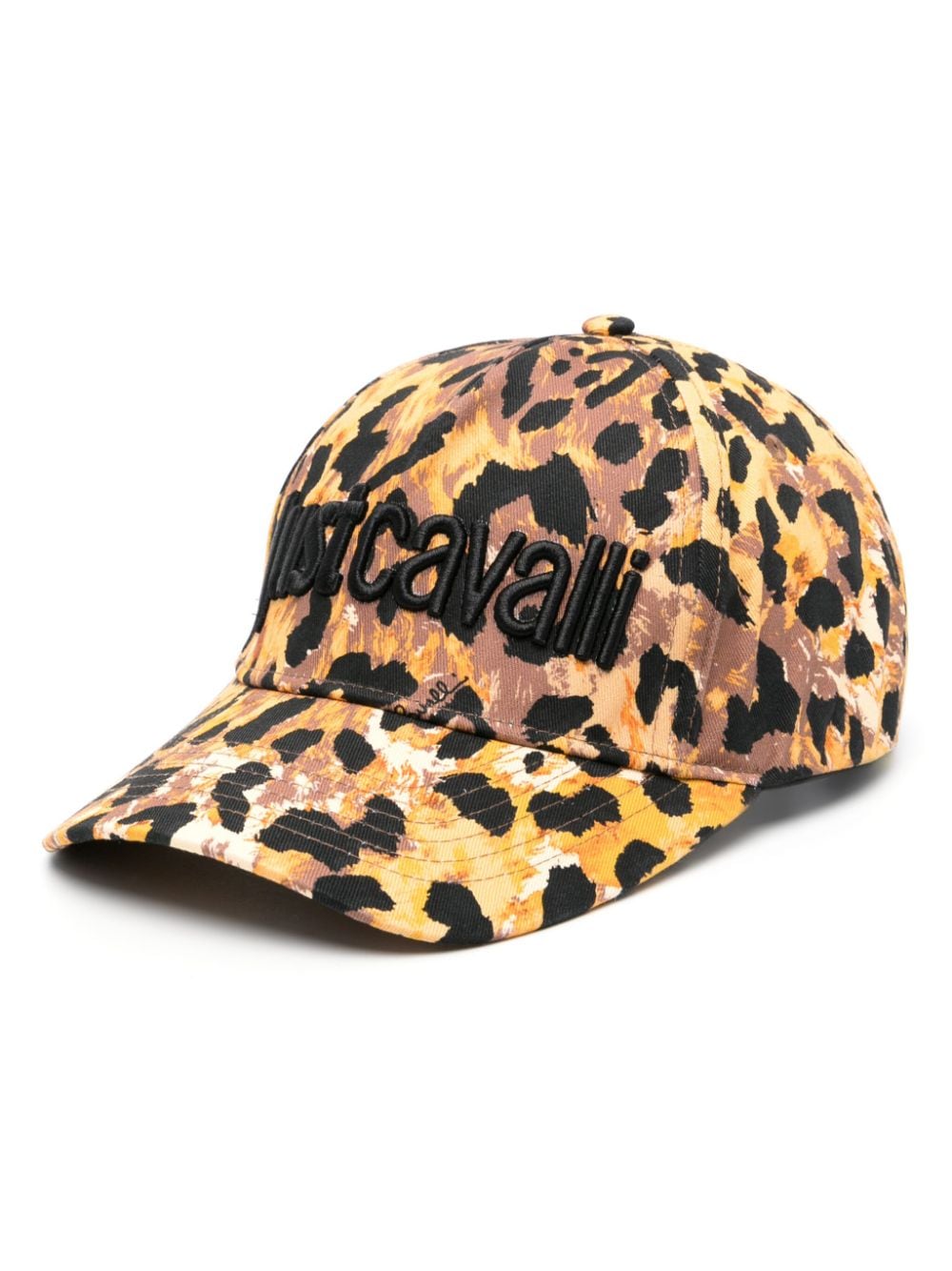 Just Cavalli leopard-print cotton cap - Marrone