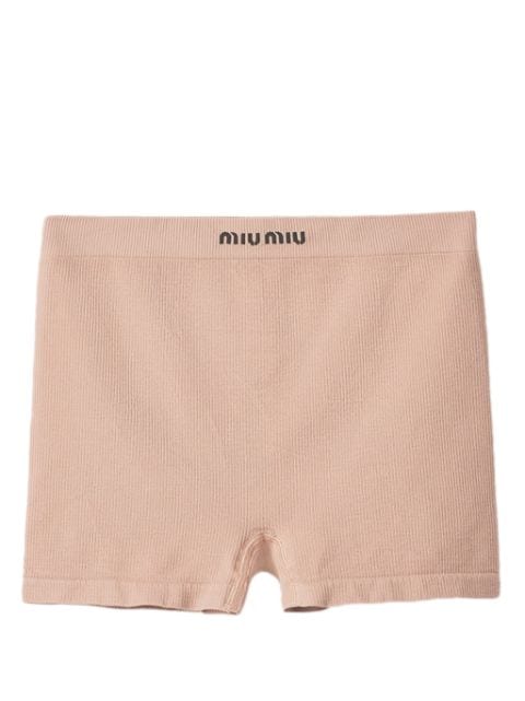 Miu Miu seamless ribbed cotton boxers