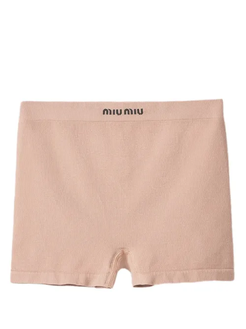 Miu Miu boxer nervuré - Rose - Miu Miu - Modalova