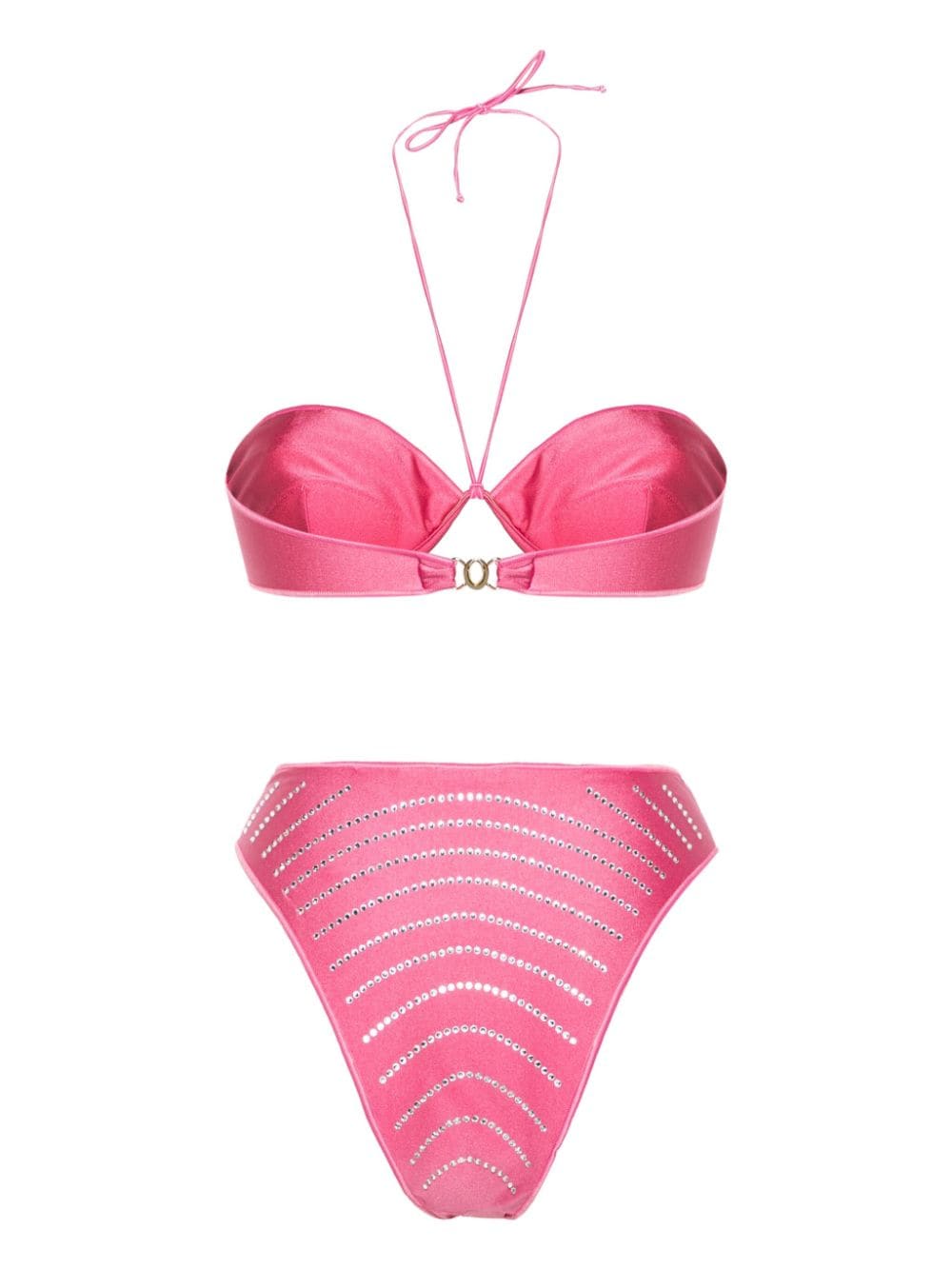 Oséree Balconette bikini verfraaid met kristallen Roze