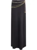 Rabanne chain-detail maxi skirt - Black