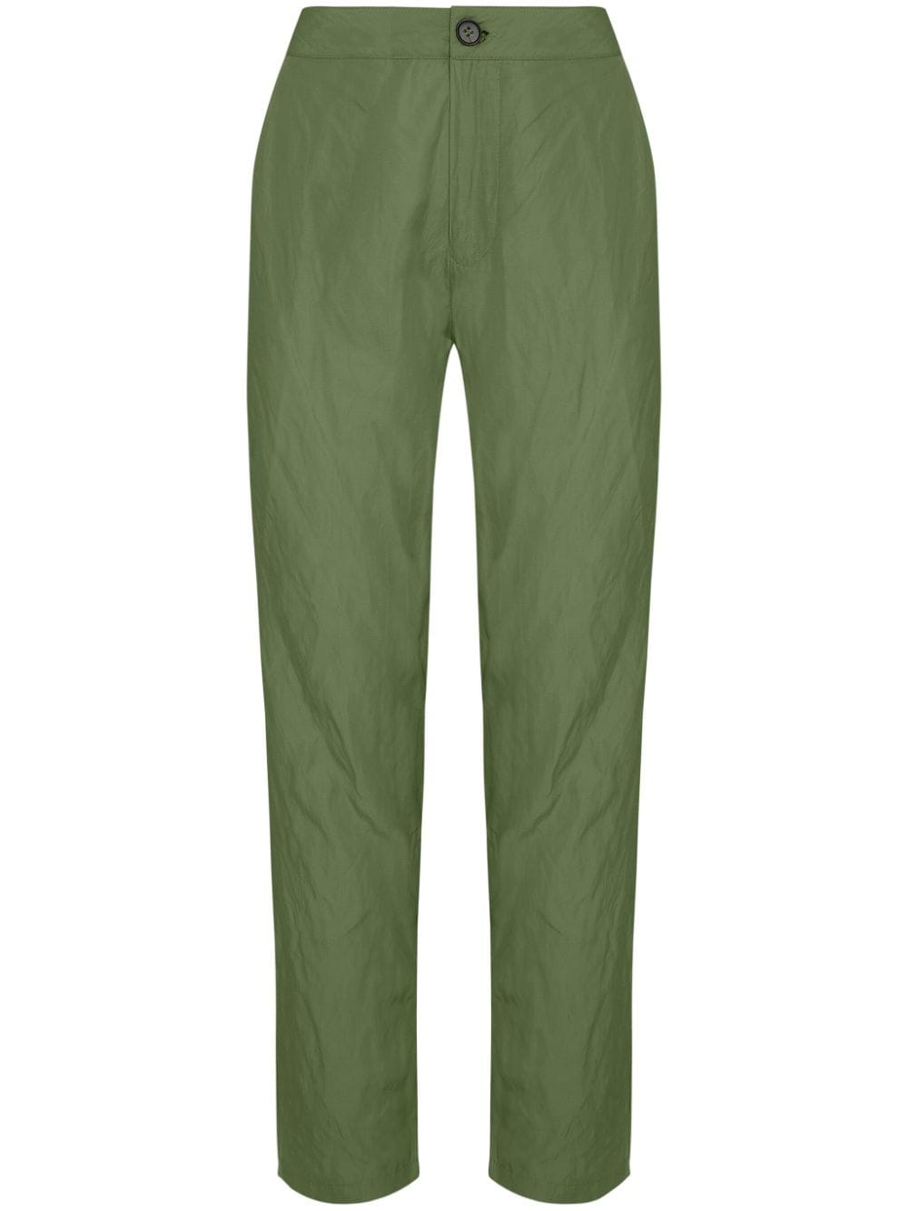 Uma Raquel Davidowicz Stevia Straight-leg Trousers In Green