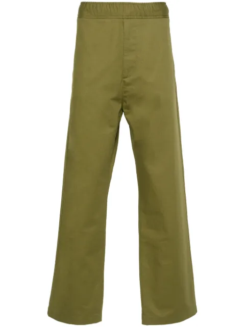 Moncler pantalones rectos con aplique del logo